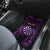 Personalised New Zealand Darts Car Mats Purple Dart Board Maori Pattern