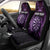 Personalised New Zealand Darts Car Seat Cover Purple Dart Board Maori Pattern