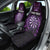 Personalised New Zealand Darts Car Seat Cover Purple Dart Board Maori Pattern