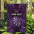 Personalised New Zealand Darts Garden Flag Purple Dart Board Maori Pattern