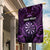 Personalised New Zealand Darts Garden Flag Purple Dart Board Maori Pattern