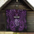 Personalised New Zealand Darts Quilt Purple Dart Board Maori Pattern