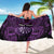 Personalised New Zealand Darts Sarong Purple Dart Board Maori Pattern