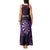 Personalised New Zealand Darts Tank Maxi Dress Purple Dart Board Maori Pattern