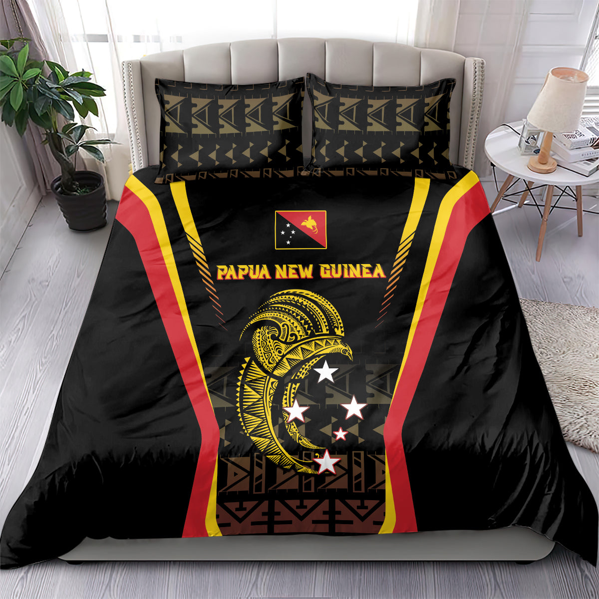 Papua New Guinea Cricket Bedding Set 2024 World Cup LT05 - Polynesian Pride