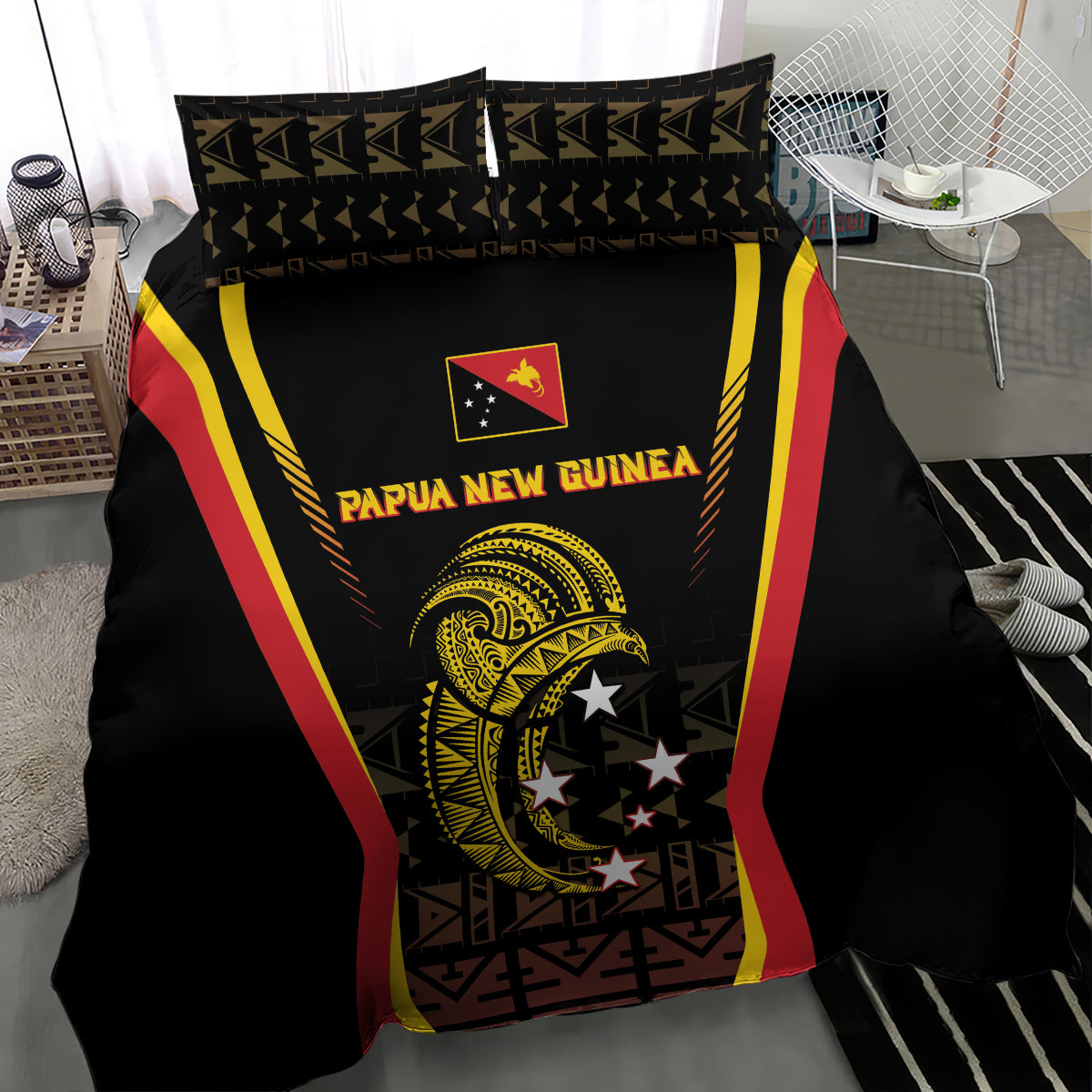 Papua New Guinea Cricket Bedding Set 2024 World Cup LT05 - Polynesian Pride