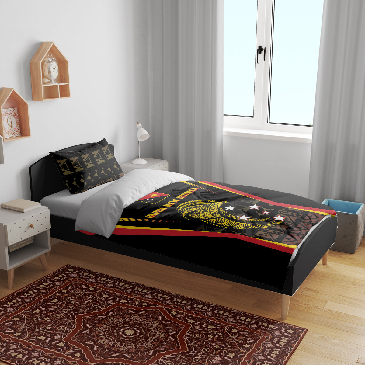 Papua New Guinea Cricket Bedding Set 2024 World Cup LT05 - Polynesian Pride
