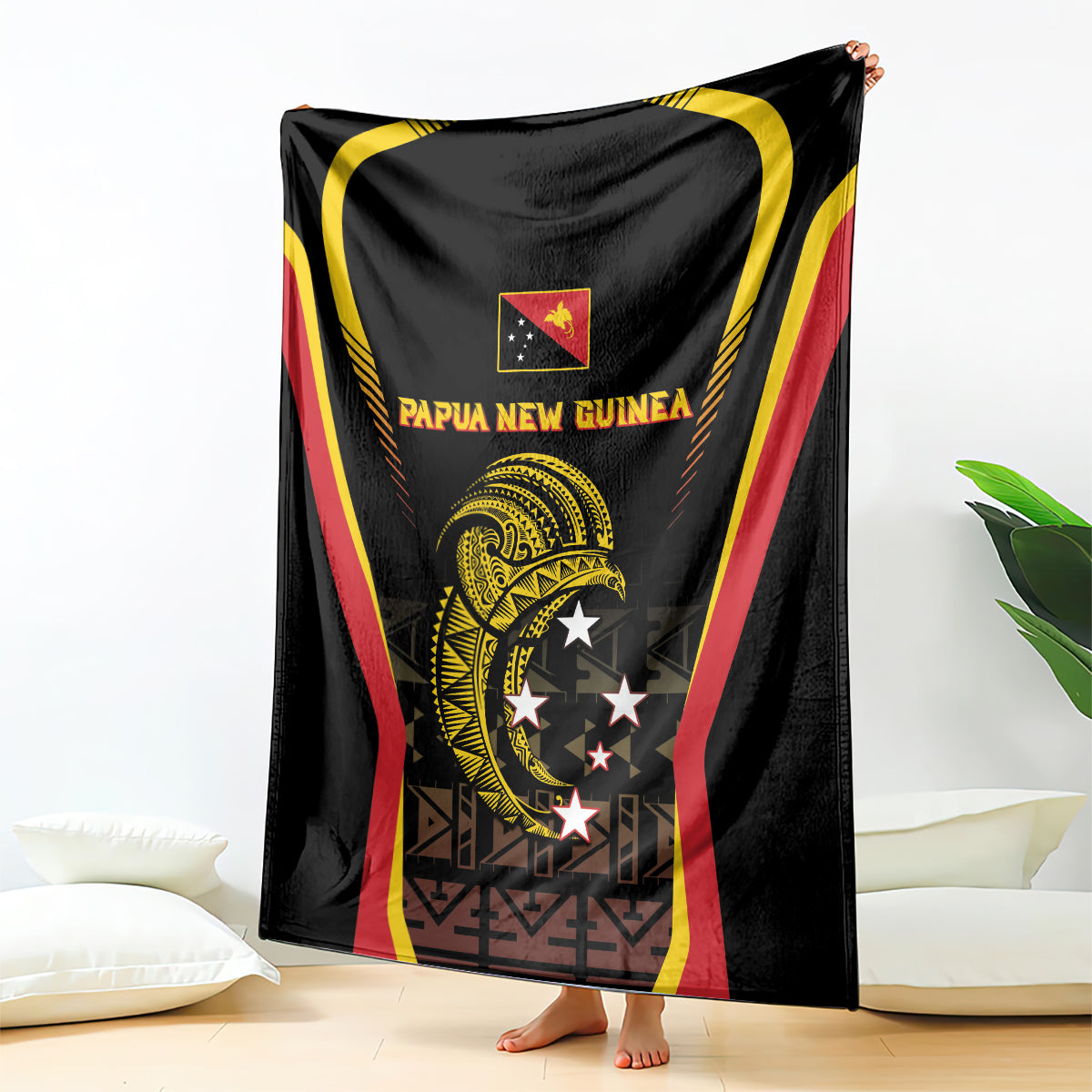 Papua New Guinea Cricket Blanket 2024 World Cup LT05 - Polynesian Pride