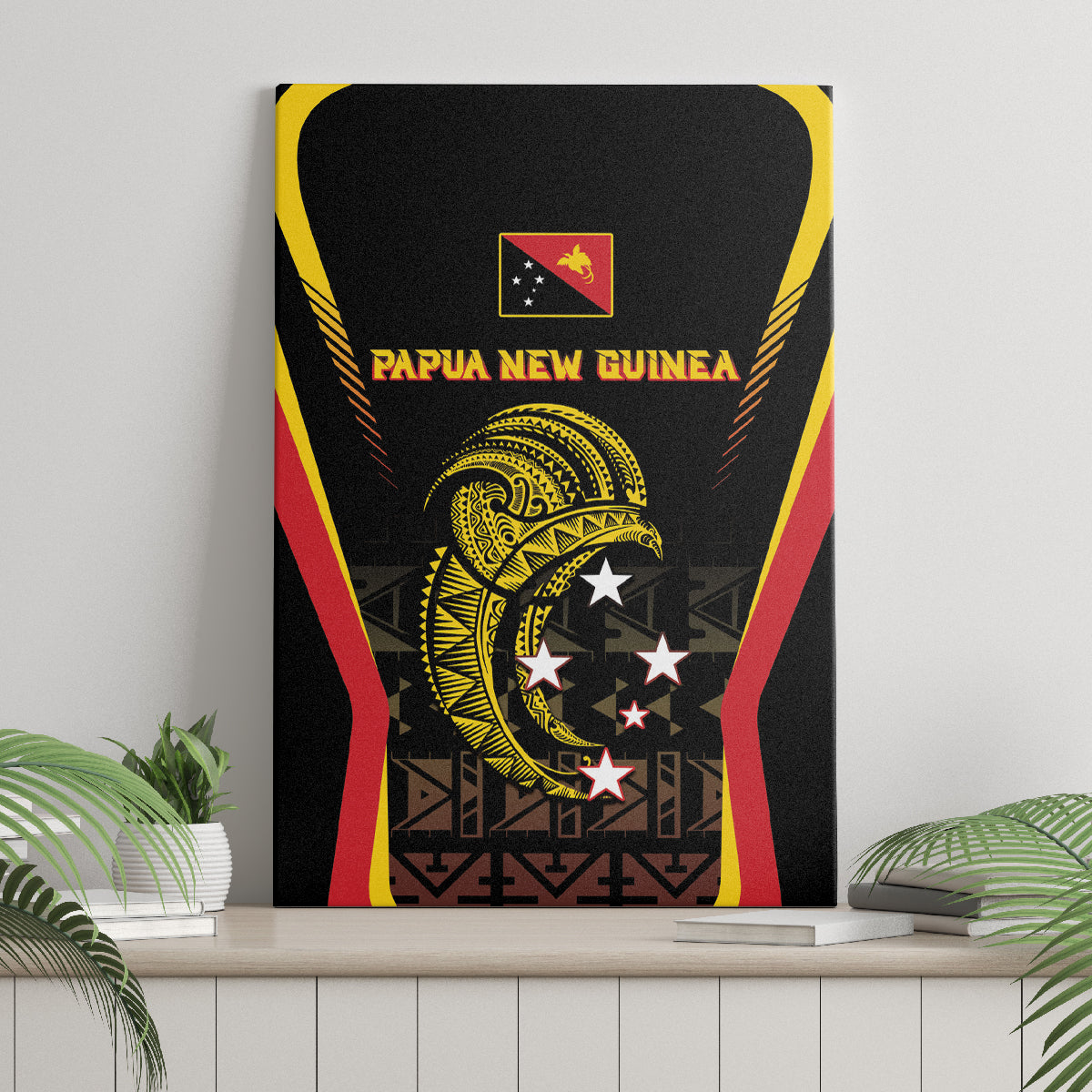 Papua New Guinea Cricket Canvas Wall Art 2024 World Cup LT05 - Polynesian Pride