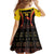 Custom Papua New Guinea Cricket Family Matching Off Shoulder Maxi Dress and Hawaiian Shirt 2024 World Cup