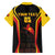 Custom Papua New Guinea Cricket Family Matching Short Sleeve Bodycon Dress and Hawaiian Shirt 2024 World Cup