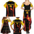 Custom Papua New Guinea Cricket Family Matching Summer Maxi Dress and Hawaiian Shirt 2024 World Cup