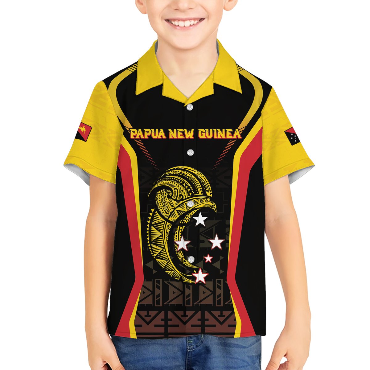 Custom Papua New Guinea Cricket Hawaiian Shirt 2024 World Cup LT05 - Polynesian Pride