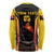 Custom Papua New Guinea Cricket Long Sleeve Shirt 2024 World Cup