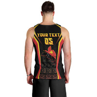 Custom Papua New Guinea Cricket Men Tank Top 2024 World Cup LT05 - Polynesian Pride