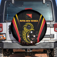 Papua New Guinea Cricket Spare Tire Cover 2024 World Cup LT05 Black - Polynesian Pride