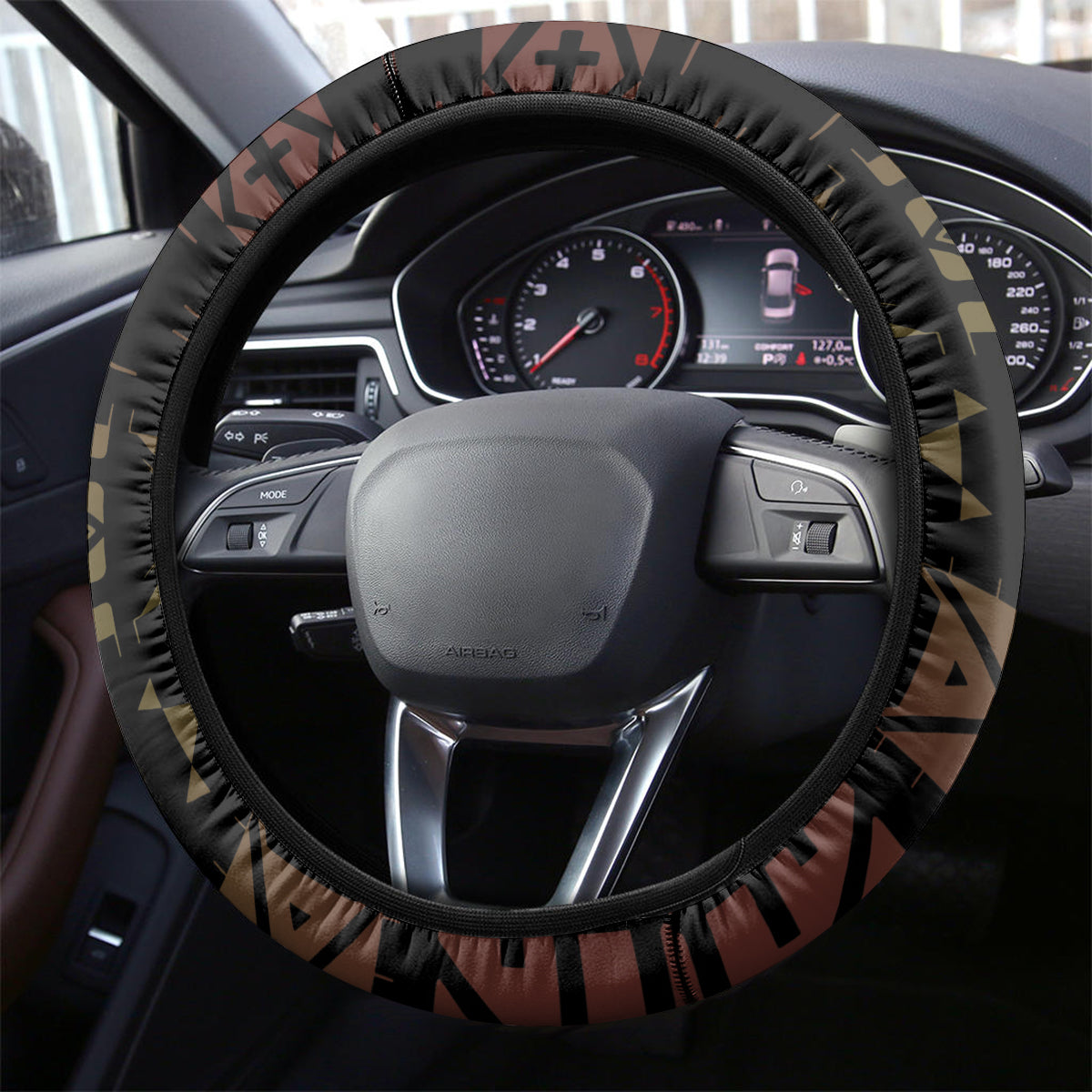 Papua New Guinea Cricket Steering Wheel Cover 2024 World Cup LT05 - Polynesian Pride