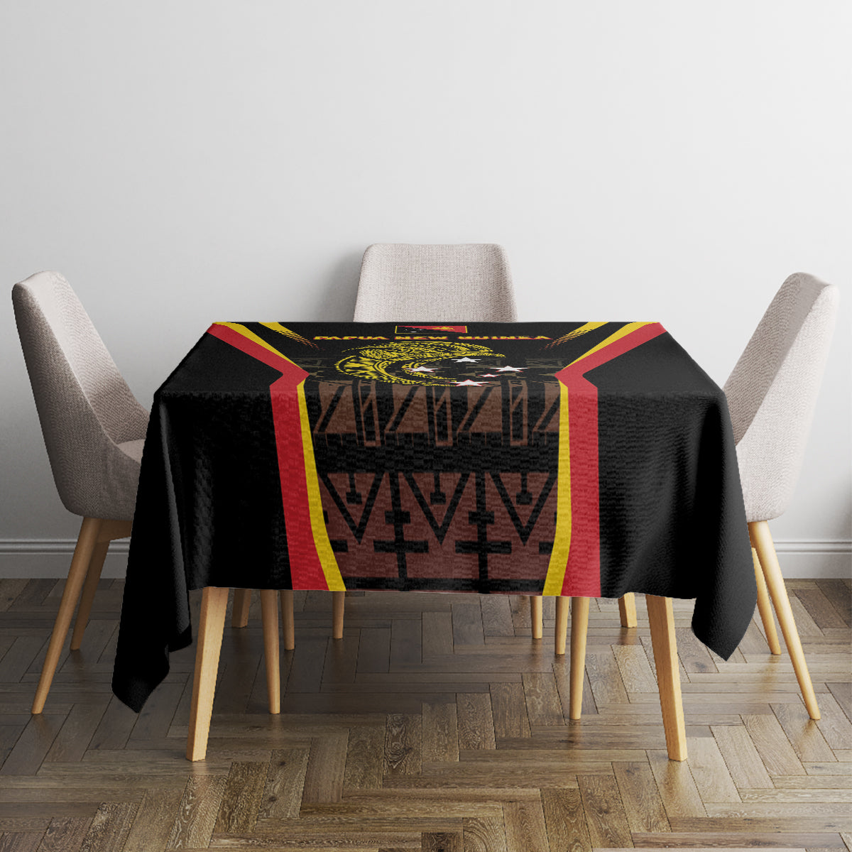 Papua New Guinea Cricket Tablecloth 2024 World Cup LT05 - Polynesian Pride