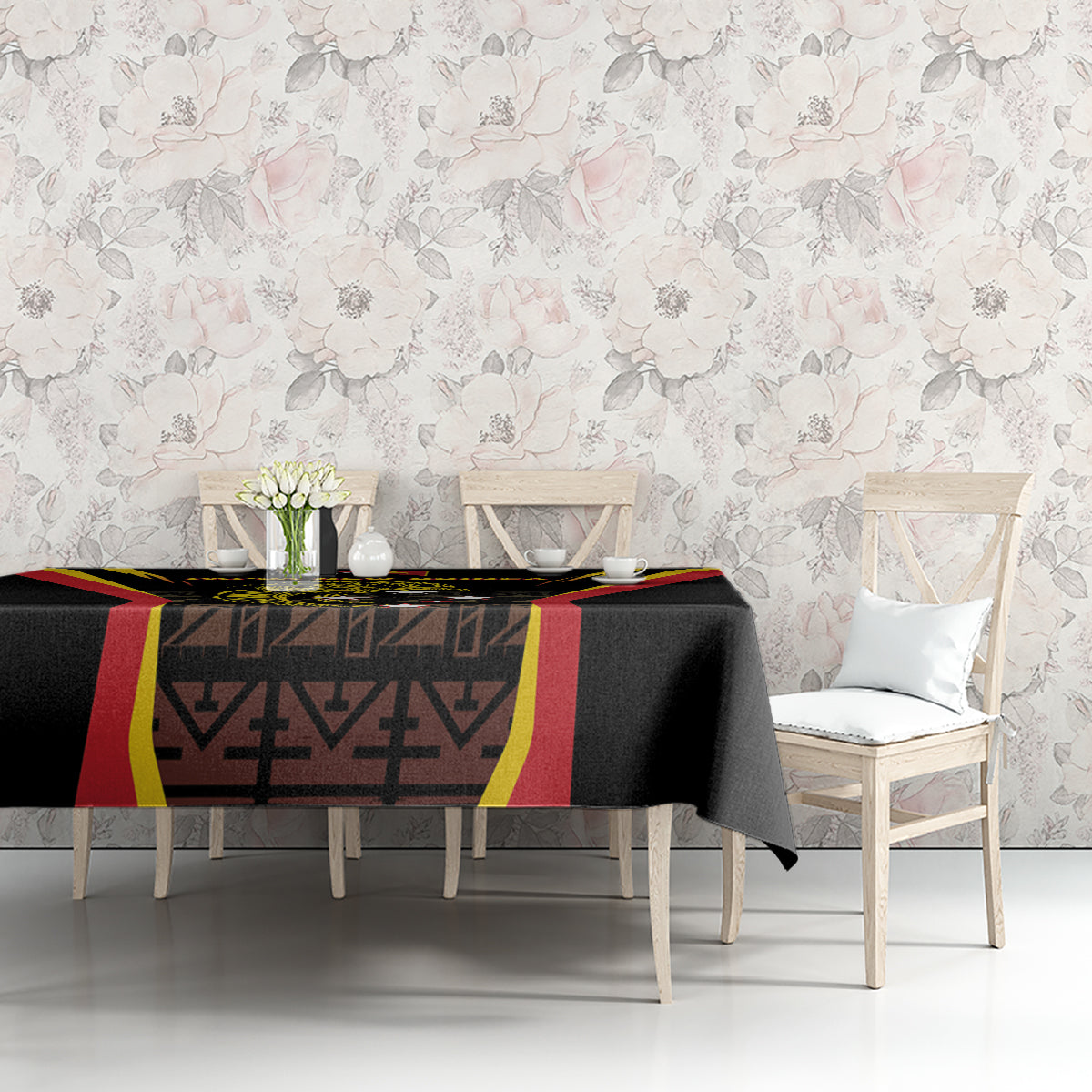 Papua New Guinea Cricket Tablecloth 2024 World Cup LT05 - Polynesian Pride
