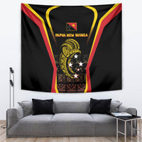 Papua New Guinea Cricket Tapestry 2024 World Cup LT05 Black - Polynesian Pride