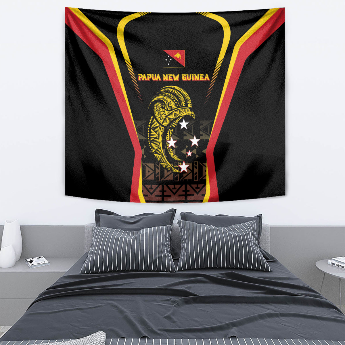 Papua New Guinea Cricket Tapestry 2024 World Cup LT05 - Polynesian Pride