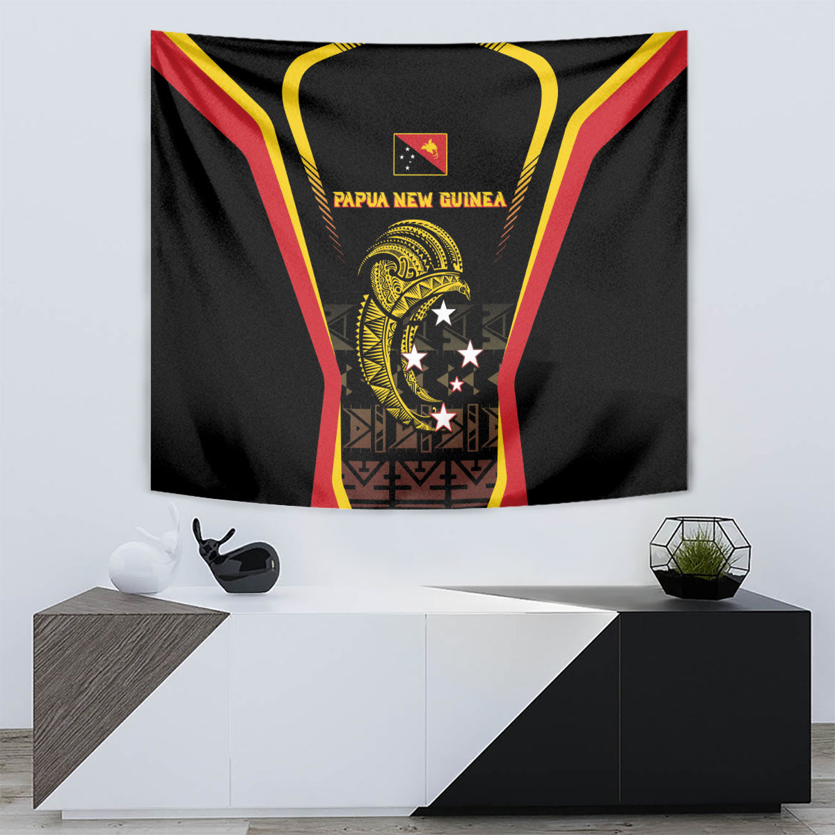 Papua New Guinea Cricket Tapestry 2024 World Cup LT05 - Polynesian Pride