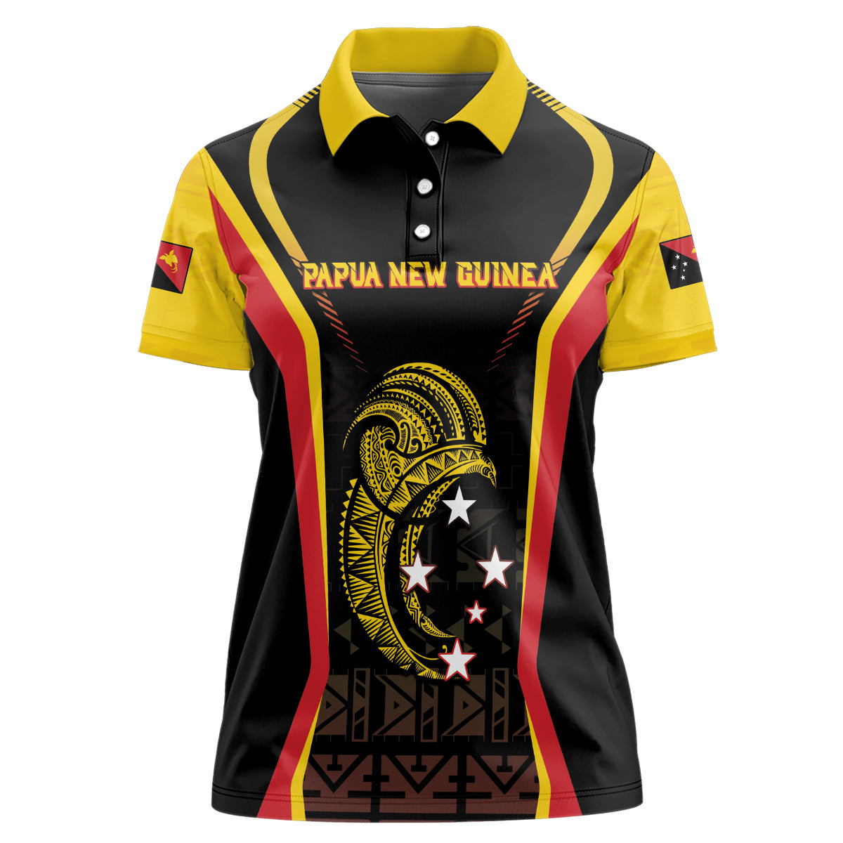 Custom Papua New Guinea Cricket Women Polo Shirt 2024 World Cup