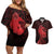 Aotearoa Mana Wahine Couples Matching Off Shoulder Short Dress and Hawaiian Shirt The Spiritual Power Of Women