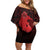 Aotearoa Mana Wahine Family Matching Off Shoulder Short Dress and Hawaiian Shirt The Spiritual Power Of Women