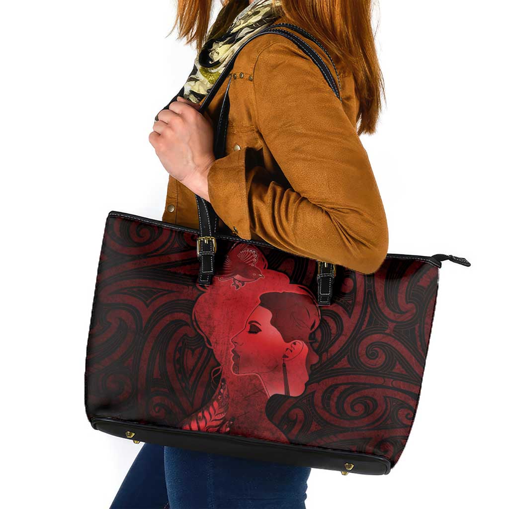 Aotearoa Mana Wahine Leather Tote Bag The Spiritual Power Of Women