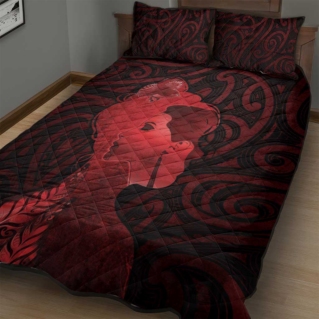Aotearoa Mana Wahine Quilt Bed Set The Spiritual Power Of Women LT05 - Polynesian Pride