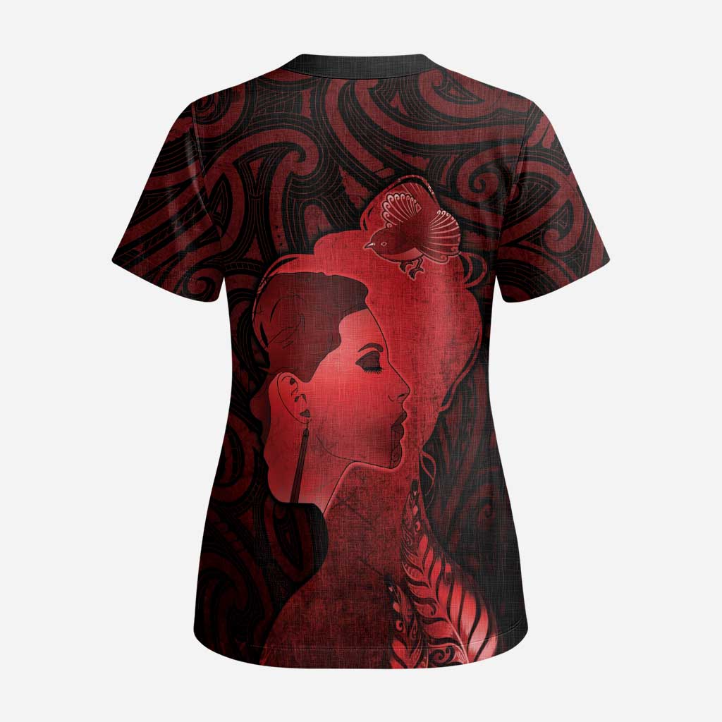 Aotearoa Mana Wahine Scrub Top The Spiritual Power Of Women LT05 - Polynesian Pride