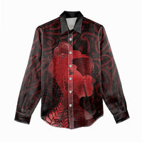 Aotearoa Mana Wahine Women Casual Shirt The Spiritual Power Of Women