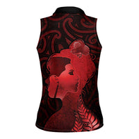 Aotearoa Mana Wahine Women Sleeveless Polo Shirt The Spiritual Power Of Women