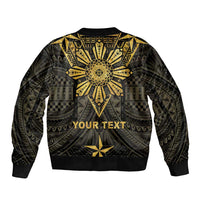 Personalised Philippines Independence Day Bomber Jacket Filipinos Sun Star Tribal