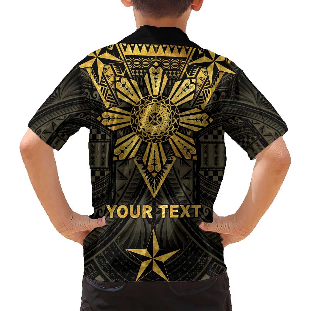 Personalised Philippines Independence Day Family Matching Summer Maxi Dress and Hawaiian Shirt Filipinos Sun Star Tribal