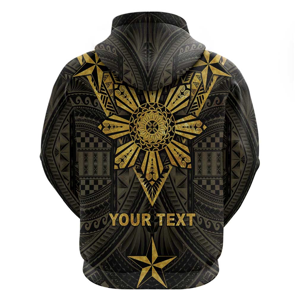 Personalised Philippines Independence Day Hoodie Filipinos Sun Star Tribal