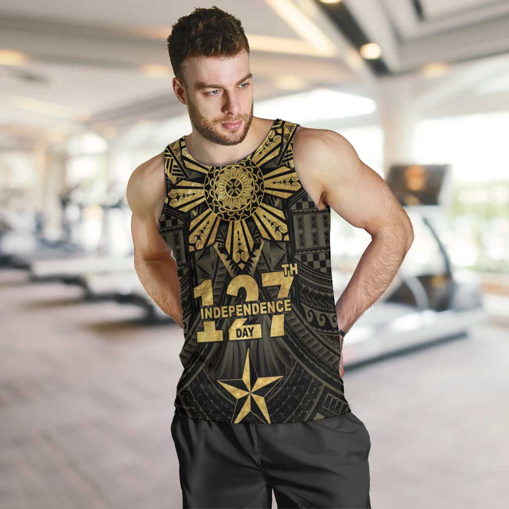 Personalised Philippines Independence Day Men Tank Top Filipinos Sun Star Tribal