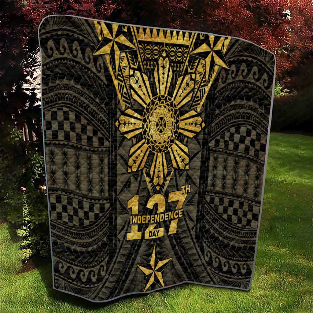 Philippines Independence Day Quilt Filipinos Sun Star Tribal