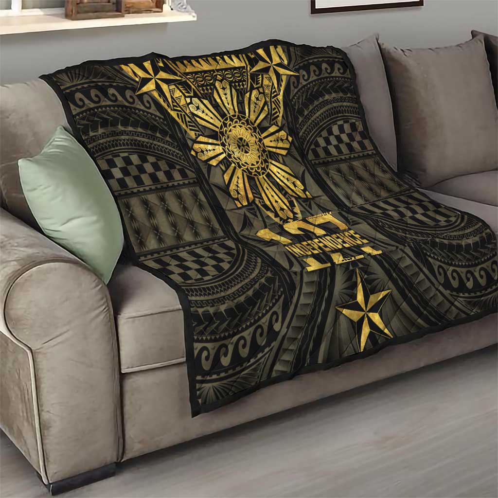 Philippines Independence Day Quilt Filipinos Sun Star Tribal
