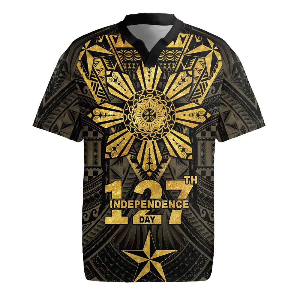 Personalised Philippines Independence Day Rugby Jersey Filipinos Sun Star Tribal