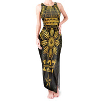 Personalised Philippines Independence Day Tank Maxi Dress Filipinos Sun Star Tribal