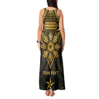 Personalised Philippines Independence Day Tank Maxi Dress Filipinos Sun Star Tribal
