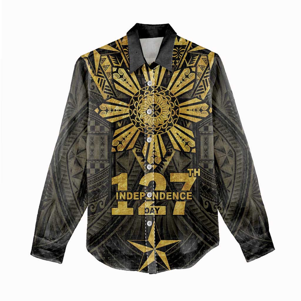 Personalised Philippines Independence Day Women Casual Shirt Filipinos Sun Star Tribal