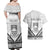 Personalised Kiribati Gospel Day Couples Matching Off Shoulder Maxi Dress and Hawaiian Shirt Coat Of Arms Polynesian Pattern