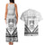 Personalised Kiribati Gospel Day Couples Matching Tank Maxi Dress and Hawaiian Shirt Coat Of Arms Polynesian Pattern