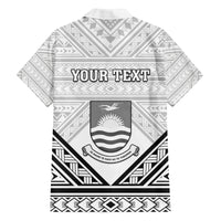 Personalised Kiribati Gospel Day Family Matching Long Sleeve Bodycon Dress and Hawaiian Shirt Coat Of Arms Polynesian Pattern
