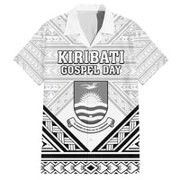 Personalised Kiribati Gospel Day Family Matching Tank Maxi Dress and Hawaiian Shirt Coat Of Arms Polynesian Pattern