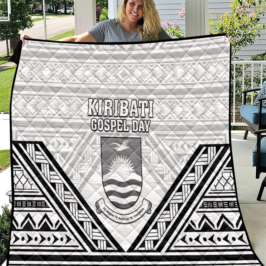 Kiribati Gospel Day Quilt Coat Of Arms Polynesian Pattern