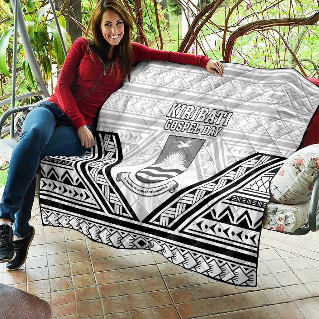 Kiribati Gospel Day Quilt Coat Of Arms Polynesian Pattern